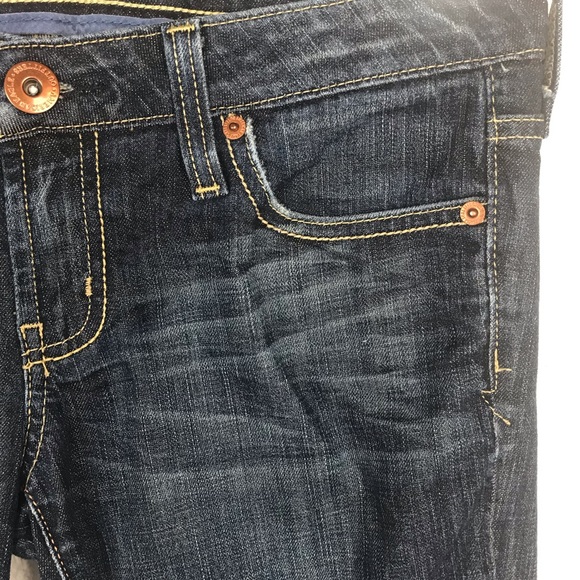 American Eagle Straight 77 Women’s Dark Wash Straight Jeans Size 6 Regular - Picture 6 of 8